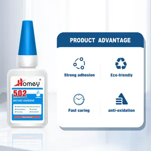 Homey Metal Rubber Plastic Ceramics Instant Adhesive Cyanoacrylate Adhesive Super Glue