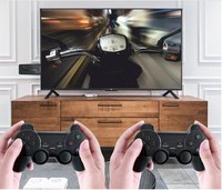Stick de jeu 4K HD M8 avec manette sans fil 2,4G, 64 Go, 20000 jeux, console de jeu rétro mini