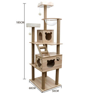 Arbre à chat moderne de luxe, grande maison pour chat, meubles modernes pour animaux de compagnie, tour d'escalade pour chat - Product Image 1