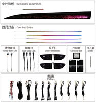 Lampe d'ambiance décorative de voiture à 64 couleurs pour Lexus NX RX ES GX CT200 Symphony Éclairage intérieur de voiture complet