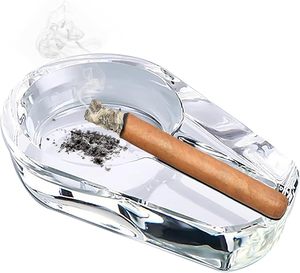 Cenicero Compacto Pequeño para el Hogar, Diseño Minimalista, Resistente al Calor, con Soporte para Cigarrillos, para Sala de Estar, Mesa de Centro, Dormitorio - Product Image 1