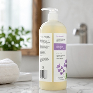 Gel <span class=keywords><strong>de</strong></span> Ducha Espumoso <span class=keywords><strong>de</strong></span> Lavanda OEM/ODM <span class=keywords><strong>con</strong></span> <span class=keywords><strong>Aceite</strong></span> <span class=keywords><strong>de</strong></span> Argán y Extracto <span class=keywords><strong>de</strong></span> Hoja <span class=keywords><strong>de</strong></span> Aloe, Limpiador y Refrescante, 32 Fl Oz - Product Image 4