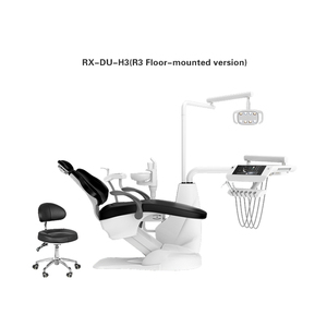Fauteuil dentaire RX-DU-H3(R3) sur pied avec double source lumineuse LED et système de chauffe-eau pour équipement dentaire - Product Image 2