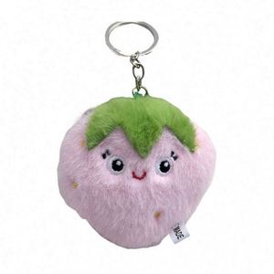 Porte-clés en peluche 3D personnalisés avec fermoir cœur, porte-clés ours en peluche, cadeaux de graduation en gros - Product Image 3