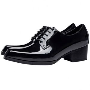 Zapatos de Hombre de Cuero con Punta Cuadrada, Modelo 2025, Personalizados, Nuevos, Ligeros, Transpirables, Antideslizantes, para Oficina y Trabajo - Product Image 2