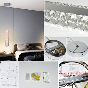 Benutzer definierte 1 Kopf moderne Kristall Kronleuchter Schlafzimmer Esszimmer dekorative Lampa ras - Product Image 2