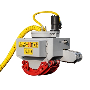 Xuvol Grapple Saw 50W Rotatory Hydraulic Log Grapple Saw Suitable to 1.5-3 Tons Excavator Wood <b>Cutter</b> <b>Branches</b> Pruner - Product Image 2