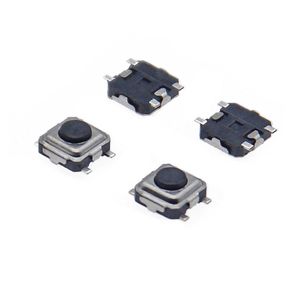 สวิตช์สัมผัสขนาด 3x3x1.5 มม. แบบ 4 ขา กันน้ำ SMD บรรจุแบบเทปและม้วน สำหรับหูฟังบลูทูธ - Product Image 1