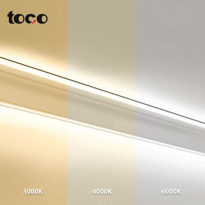 <span class=keywords><strong>LED</strong></span>発光トップコーナーラインランプリビングルーム天井フリースロット取り付けアルミ合金チャンネルプロファイル角度パターン - Product Image 4