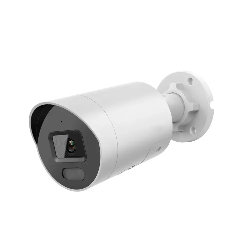 Objectif motorisé HD 5MP 2.8-12mm Caméra Bullet IP vidéo réseau MIC intégrée