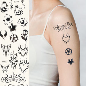 Fábrica al por mayor pequeño Animal flor tatuaje temporal desechable impermeable <span class=keywords><strong>mariposa</strong></span> cuerpo de lujo brazo <span class=keywords><strong>pierna</strong></span> tatuaje temporal falso - Product Image 2
