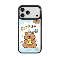 Coque de téléphone AG Feeling Black Edge avec motif d'anniversaire doré pour iPhone 17, 17 Pro Max, 16 Pro, 15 – Coque magnétique