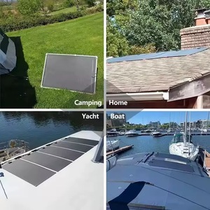 Panneau Solaire Photovoltaïque Flexible 100% 50W/100W Noir Monocristallin 22,5% d'Efficacité 1000x600mm Taille Cellule 125mmx125mm pour <span class=keywords><strong>Camping</strong></span>-<span class=keywords><strong>car</strong></span> - Product Image 5