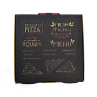 Großhandel 6 7 8 9 10 12 14 16 18 Zoll Schwarze Lagerwellpappe Pizzakartons mit Individuellem Logo, Prägedruck und Recycelten Materialien