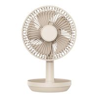 Ventilateur de bureau USB portable rechargeable à éclairage ambiant sombre autonome 3600mAh Mini ventilateur de table et ventilateur de bureau OEM ODM