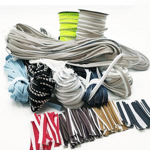 مادة عاكسة من الفضة الرمادية قابلة للتخصيص لمعاطف المطر الليلية سترات مقاومة للماء من البولي يوريثاليت خيوط أنبوبية عاكسة - Product Image 5