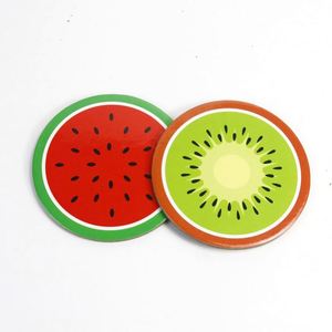 Sous-verres ronds en MDF blanc UV de 90 mm, vierges, personnalisables, en gros - Product Image 4