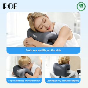 Coussin Ergonomique en Soie de Lait Tissée et Mousse à Mémoire de Forme pour Appuie-tête de Chaise, Coussin de Siège et Oreiller de Sieste - Orthopédique pour Soulagement des Douleurs Dorsales et Cervicales, Allaitement et Sommeil - Product Image 4