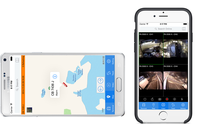 A&S OEM 1080P HD 4G AI Double objectif Caméra de tableau de bord 4 canaux DVR avec ADAS DMS GPS WiFi Carte SD Rétroviseur