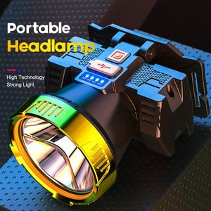 CITICITY Portable ABS Lightweight Rechargeable LED Head Light 3 Speeds USB <b>Charge</b> Waterproof Head <b>Lamp</b> for Hikes - Product Image 3