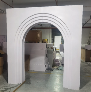 Yüksek kaliteli düğün dekorasyon kemer zemin duvar düğün sahne 3d çok katmanlı beyaz düğün kemer - Product Image 5