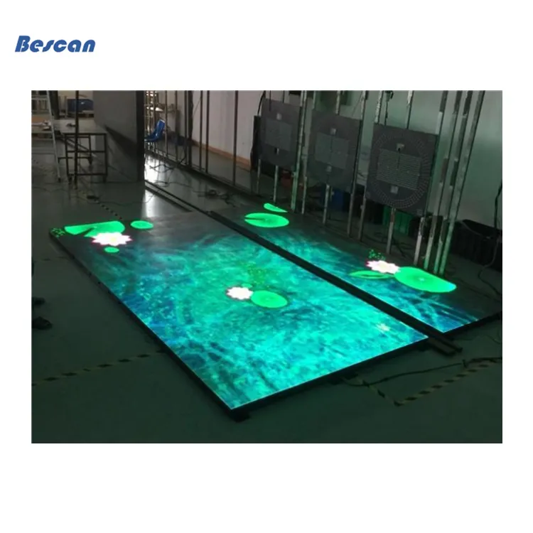 Intelligent Indoor Led Screen Dance Floor Night DJ Disco Club Stage P3.91 Interactive Floor Screen