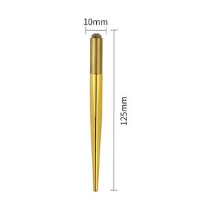 Gold Silver Microblading Pen <b>Holder</b> Universal Manual Permanent <b>Makeup</b> Tattoo Handle Tool - Product Image 2