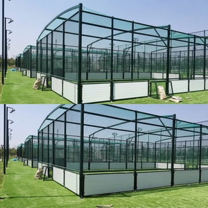 Kit <span class=keywords><strong>de</strong></span> système <span class=keywords><strong>de</strong></span> clôture pour terrain <span class=keywords><strong>de</strong></span> football 3 contre 3 personnalisé, incluant gazon artificiel sans remplissage et but <span class=keywords><strong>de</strong></span> football - Product Image 3