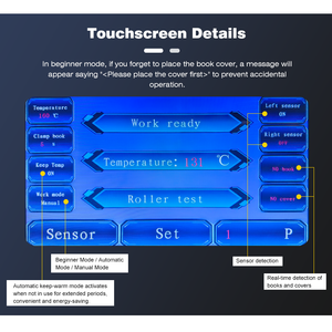 Máquina Encuadernadora Automática <span class=keywords><strong>de</strong></span> Cola Tamaño A4, Máquina Encuadernadora <span class=keywords><strong>de</strong></span> Formato Grande con Cola Termofusible para Documentos <span class=keywords><strong>de</strong></span> Licitación, Libros y Papel - Product Image 5