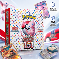 Boîte de boosters de cartes TCG Pokémon 151 SV2a version japonaise 100% originale, scellée, authentique, avec art Pikachu de dessin animé, boîte non ouverte