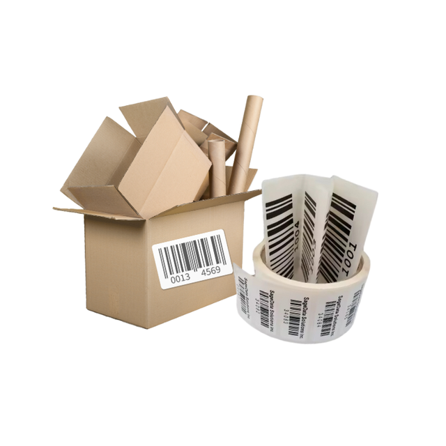 Barcode Labels Permanent Adhesive Label High Definition Adhesive Sticker CMYK/PMS Colors Glossy/Matt Laminate Free Sample Label