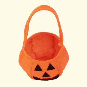 Hot Sale Halloween Pumpkin Candy Bag Kids Trick or Treat Non-Woven Pumpkin Bucket <b>Tote</b> Bag Kids Costume Party Favors - Product Image 6