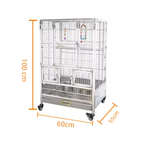 Cage à oiseaux classique de luxe, portable, antirouille et respirante, pour l'intérieur - Product Image 3