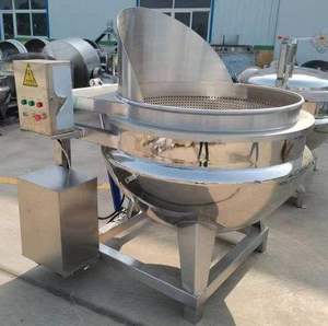 Stainless Steel Tilting Cooking Kettle Jacketed <b>Pan</b> Mixer Gas Sandwich Pot Food Processing Equipment - Product Image 2