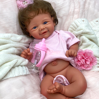 Poupées Reborn en silicone Vivienne personnalisées de 17 pouces avec cheveux enracinés, texture de veines réaliste, lot mixte accepté, prix d'usine bas
