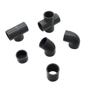 Accesorios de tubería de PVC, conectores en T de codo recto, adaptador de acoplador de tubo de junta de plástico, color gris sólido, DIY, 3/4/<span class=keywords><strong>5</strong></span>/6 vías - Product Image 6