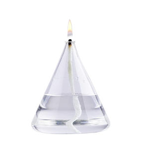 Lámpara de quemador de aceite de vela de vidrio transparente moderna triángulo/Pentágono/forma de cubo de agua hogar Decoración de Navidad jarrón <span class=keywords><strong>cono</strong></span> vacío - Product Image 4
