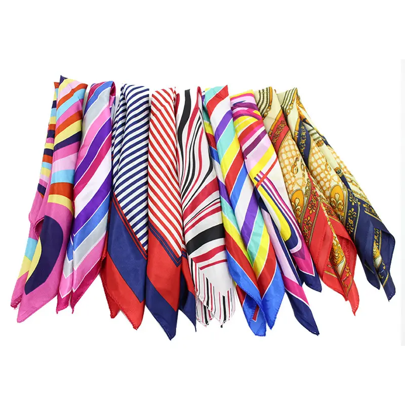 Высококачественные Женские винтажные Шарфы Шелковый Индивидуальный цифровой принт шелковая бандана шарф Шелковый атласный шарф для женщин