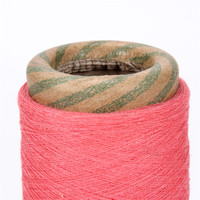 Colorful Eco-Friendly Recycled Cotton/Polyester Blended Open End Knitting Yarn for Socks and Towel Fabric