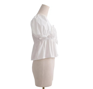 Runwaylover927レディースセクシーバックレス半袖ブラウス - Product Image 4