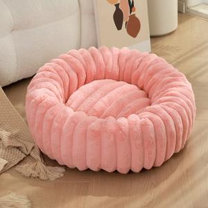 Cama para Mascotas de Invierno, Cálida, de Alta Densidad, Recta, Imitación Piel de Conejo, Nido Largo, Relleno de Algodón PP Sostenible para Perros Pequeños - Product Image 5