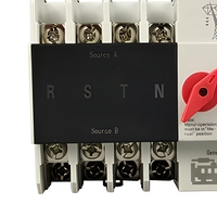 Saklar Transfer Otomatis Daya Ganda 2P 63A 230V ATS Manual Auto DIN Rail Cadangan Generator Utilitas