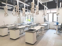 Pharmacie scolaire cadre en acier armoire en bois Table de laboratoire mobilier de laboratoire mobile banc mural