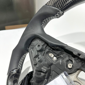 พวงมาลัยคาร์บอนไฟเบอร์สีดำสำหรับ Toyota Supra A90 <span class=keywords><strong>GR</strong></span> MK5 2016 2018 2020 <span class=keywords><strong>2022</strong></span>สีดำรถแข่งสำหรับ Toyota Supra - Product Image 5