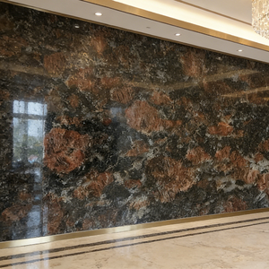 Premium Modern Polished Natural Stone Tan Brown <b>Granite</b> <b>Slab</b> Cut-To-Size Durable for Kitchen Bathroom Outdoor - Product Image 4