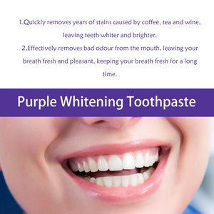 Correcteur de couleur Oralhoe pour éliminer les taches dentaires chez l'homme et la femme, améliorez votre sourire avec du <span class=keywords><strong>dentifrice</strong></span> blanchissant <span class=keywords><strong>violet</strong></span> - Product Image 3