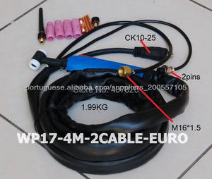 Refrigerado por aire <span class=keywords><strong>TIG</strong></span> Wp17 soldadura antorcha para máquinas de soldadura - Product Image 2