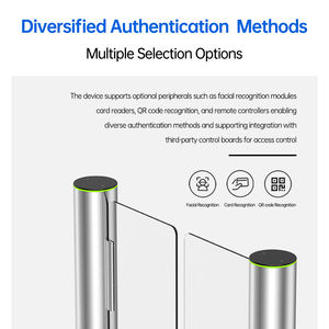 ประตูเหล็กสแตนเลสแบบหมุน ราคาโรงงาน เสาประตูทรงกระบอกขนาดกะทัดรัด ระบบควบคุมความปลอดภัยสูง - Product Image 4