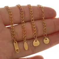 Extension en acier inoxydable chaînes de queue de homard étendues fermoirs connecteurs collier à faire soi-même fabrication de bijoux accessoires fournitures