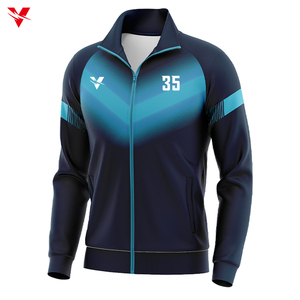 Bán Buôn Đầy Đủ Zip Tùy Chỉnh Bóng Đá Tracksuit Dài Tay Áo Hàng Đầu Chạy Bộ Thể Thao Người Đàn Ông Trẻ Em Thanh Niên Đội Bóng Đá Tracksuit X25809 - Product Image 1